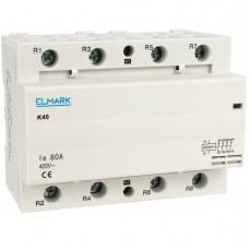 Ρελέ Ισχύος 80A 230V AC 2NO+2NC Τριπολικό K40 23483